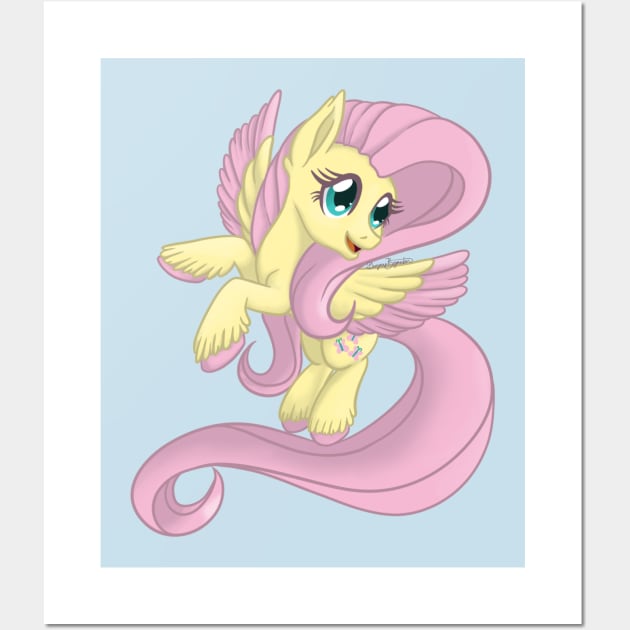 My Little Pony Fluttershy Wall Art by Boyanton Designs